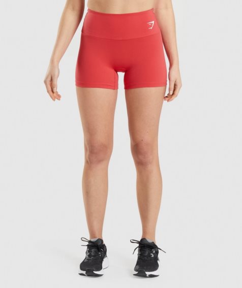 Women's Gymshark Training Shorts Red | CA 813D5A